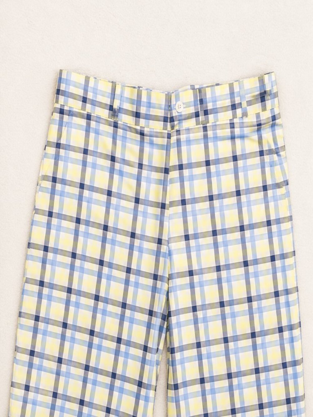 Nike Golf Dri-FIT Plaid Shorts Men's Size 38 Blue Yellow Check Performance